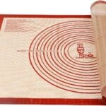 Non-slip Silicone Pastry Mat Extra Large with Measurements 28''By 20'' for Silicone Baking Mat, Counter, Dough Rolling, Oven Liner,Fondant/Pie Crust By Folksy Super Kitchen Red