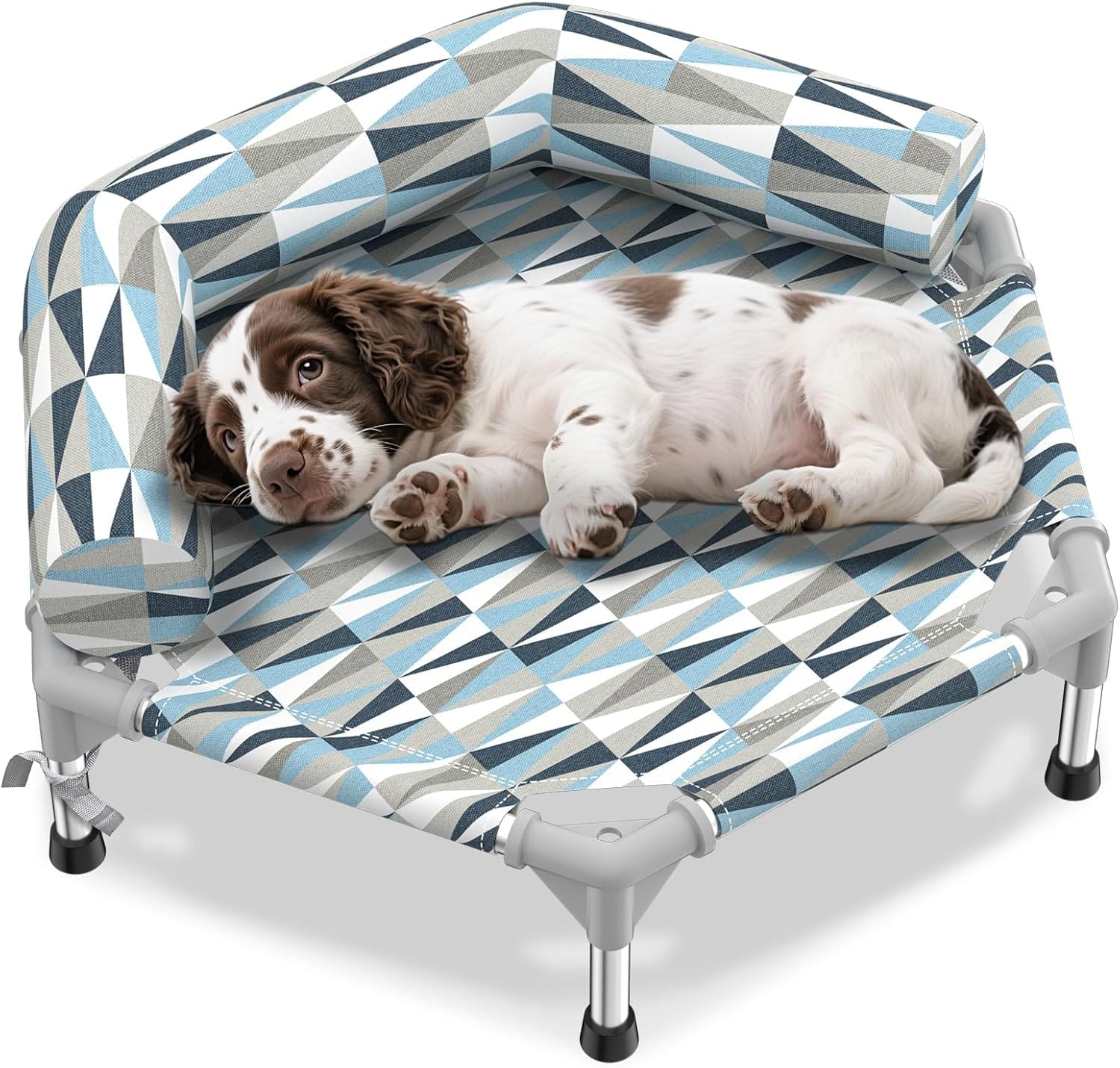 Orthopedic Dog Bed - Beds Bolster,Cooling Elevated Dog Beds with Metal Frame,Raised Dogs Bed,Easy to Assemble,Up to 50 lbs,Small (24.5" L x 24.5" W x 6.7" Th) Orthopedic Dog Bed - Beds Bolster,Cooling Elevated Dog Beds with Metal Frame,Raised Dogs Bed,Easy to Assemble,Up to 50 lbs,Small (24.5" L x 24.5" W x 6.7" Th)