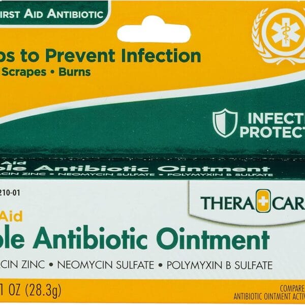 Thera Care Triple Antibiotic Ointment | First Aid | Infection Prevention and Protection | 1.0 oz | Topical Wound Care for Minor Scrapes and Cuts