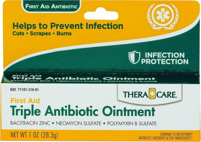 Thera Care Triple Antibiotic Ointment | First Aid | Infection Prevention and Protection | 1.0 oz | Topical Wound Care for Minor Scrapes and Cuts