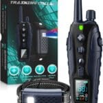 Dog Training Collar - 4000FT Dog Training Collar with Remote Waterproof e Collar with Flashing Light, Adjustable Pitch Beep(1-8), Vibration(1-16), and Keypad Lock