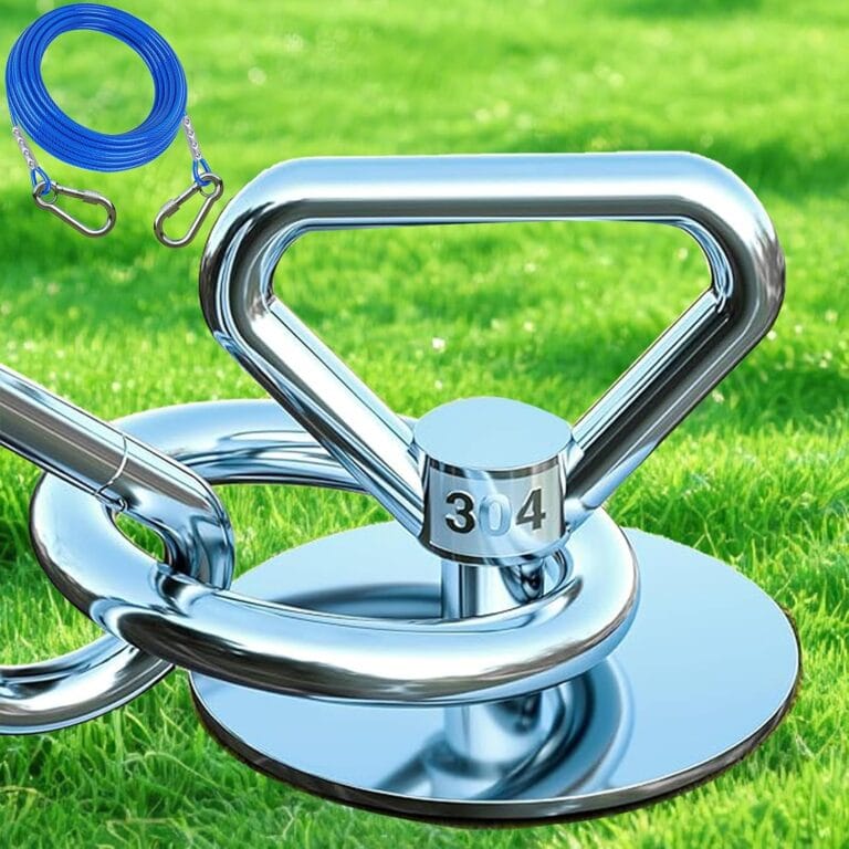 Dog Tie Out Cable and Stake,with 30FT Heavy Duty Cable,360 Swivel Run Anchor -Dog Runner for Yard- for Large Dogs up to 150 lbs-Dog Stakes for Outside Yard Outdoor Camping