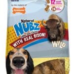 Nylabone Nubz Wild Natural Dog Chew Treats, Bison Flavor, Small Dogs Up to 30 lbs - Made in USA (12 Count)