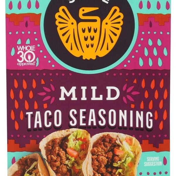 Siete Mild Taco Seasoning Mix | Gluten Free | Vegan | Paleo | Preservative Free | Whole 30 Approved (1 Packet)