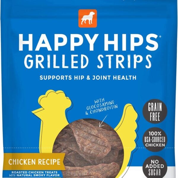 Happy Hips Grilled Dog Treats, Chicken, 12 oz. Pouch
