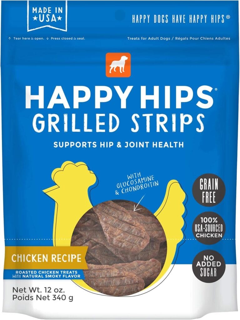 Happy Hips Grilled Dog Treats, Chicken, 12 oz. Pouch