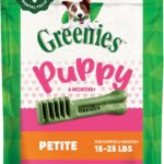 Greenies Veterinarian-Recommended Natural Dental Puppy Treats Petite Size, 6 oz. Pack, 10 Count