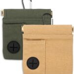 2 Pcs Dog Treat Pouches for Pet Training, Hand Free Puppy Dogs Treat Bag with Carabiner Portable Dog Training Treat-Bag Self-Closing Pets Feed Snack Reward Pocket for Puppy Travel or Outdoor Use