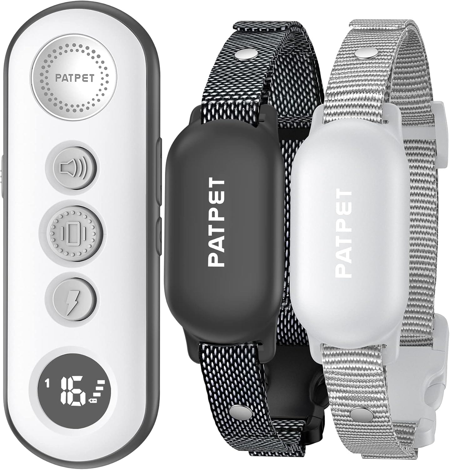 PATPET Shock Collar for Dogs(10-120lbs), 4000ft Rechargeable IPX7 Waterproof Training Collar with Remote for 2 Dogs- Electric Dog Collar for Small Medium Large Dogs 2 Packs PATPET Shock Collar for Dogs(10-120lbs), 4000ft Rechargeable IPX7 Waterproof Training Collar with Remote for 2 Dogs- Electric Dog Collar for Small Medium Large Dogs 2 Packs