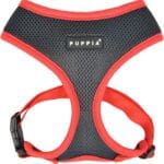 Puppia Soft Dog Harness II Mesh Over-The-Head All Season No Pull No Choke Walking Training Adjustable for Small & Medium Dog - Grey - S