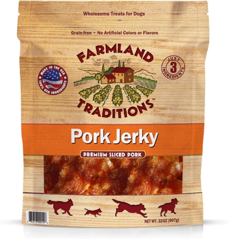 Farmland Traditions USA Made 2 lb. Pork Jerky Dog Treats