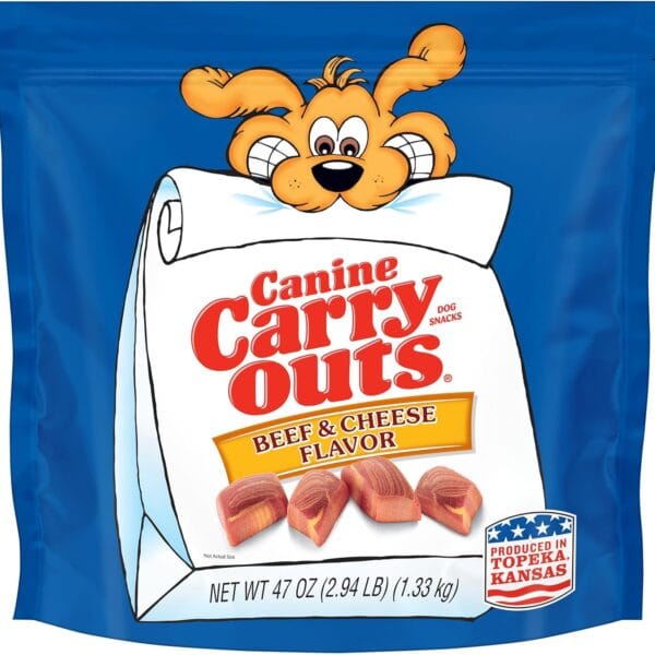 Canine Carry Outs Dog Treats, Beef & Cheese Flavor, 47 Ounce