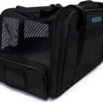 Sherpa Expandable Travel Pet Carrier, Airline Approved & Guaranteed On Board - Black, Medium