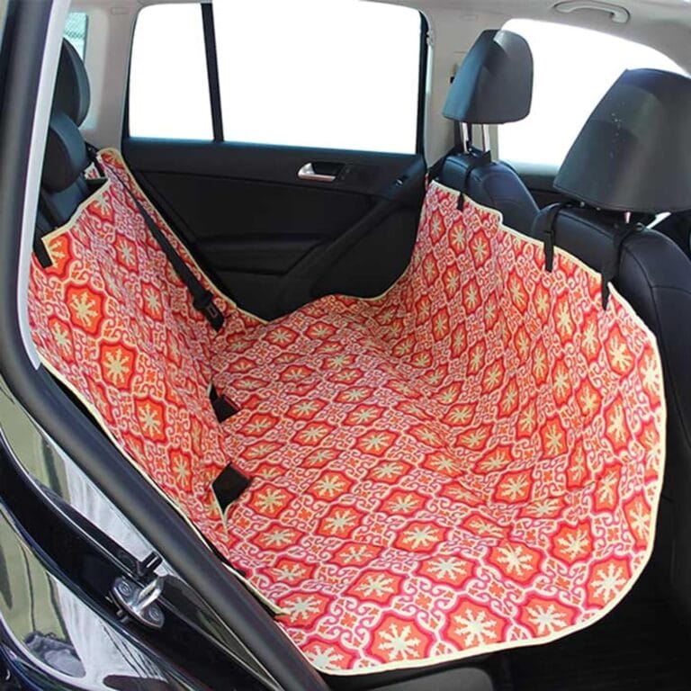 Molly Mutt 3-in-1 Back Seat Cover for Dogs, 100% Cotton Canvas Back Seat Hammock with Headrest Straps, Belt Slots, & Anchors, Non-Skid Cargo Area Cover, Machine Washable, No Harmful Chemicals, 56"x56"
