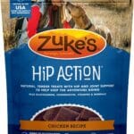 Zukes Hip Action, Hip And Joint Support Treats, Soft And Chewy Natural Dog Chicken Treats, Chicken Recipe - 16.0 OZ Bag