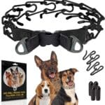 PetJett ProTrainer Prong Collar for Dogs - Choke Collar for Dogs, Pinch Collar for Dog Adjustable No Pull Training Collar for Small Medium Large Dog - Safety Durable Stainless Steel Metal Choker Chain