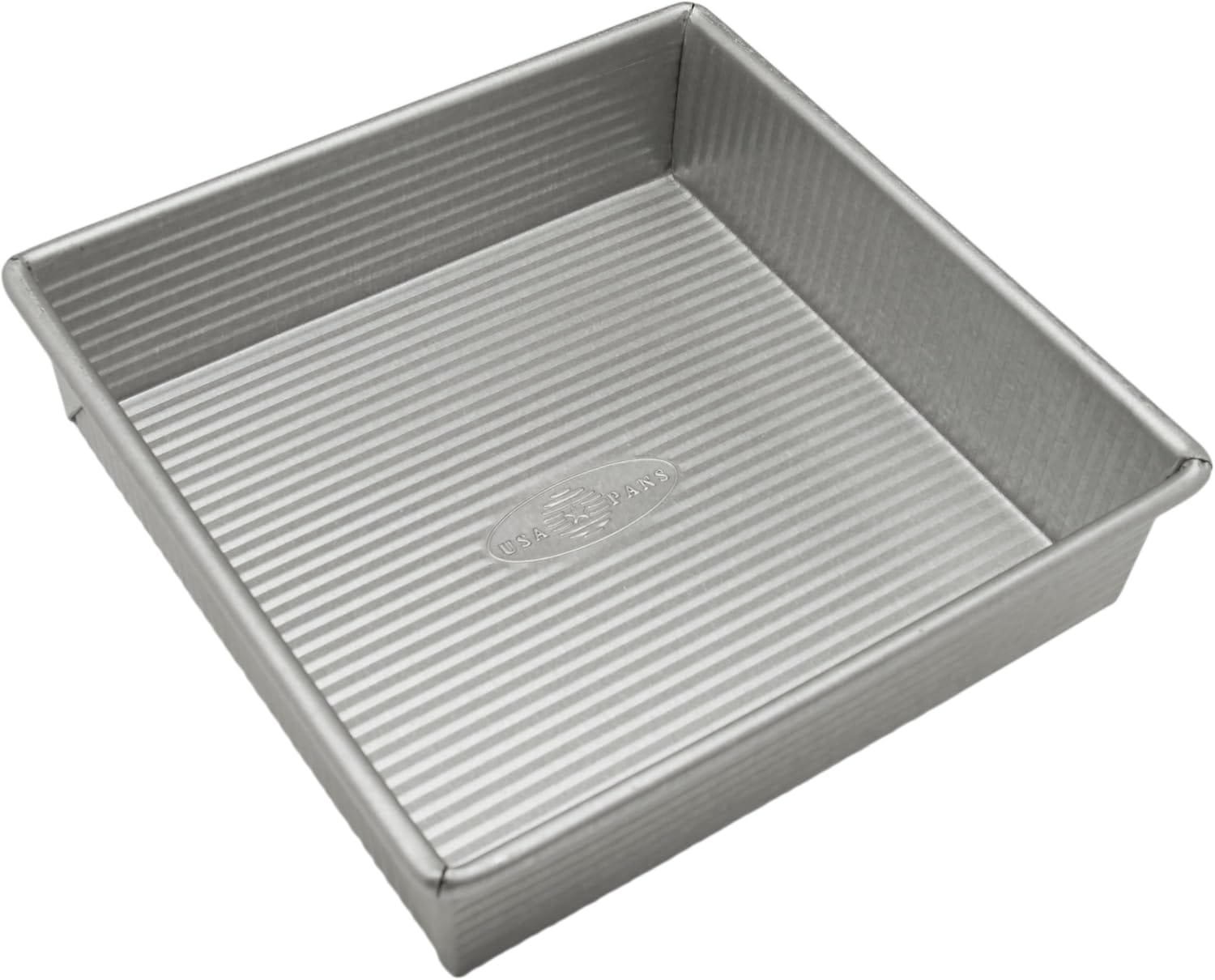 USA Pan Bakeware Nonstick Square Cake Pan, 8 Inch, Aluminized Steel USA Pan Bakeware Nonstick Square Cake Pan, 8 Inch, Aluminized Steel