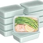 Bentgo Prep - 20-Piece 1-Compartment Reusable Meal Prep Containers with Lids, PFAS & BPA Free Materials, Durable, Microwave, Freezer, & Dishwasher Safe To Go Food Storage (Mint)
