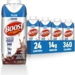 BOOST Plus Nutritional Drink, Rich Chocolate, 8 fl oz (Pack of 24)