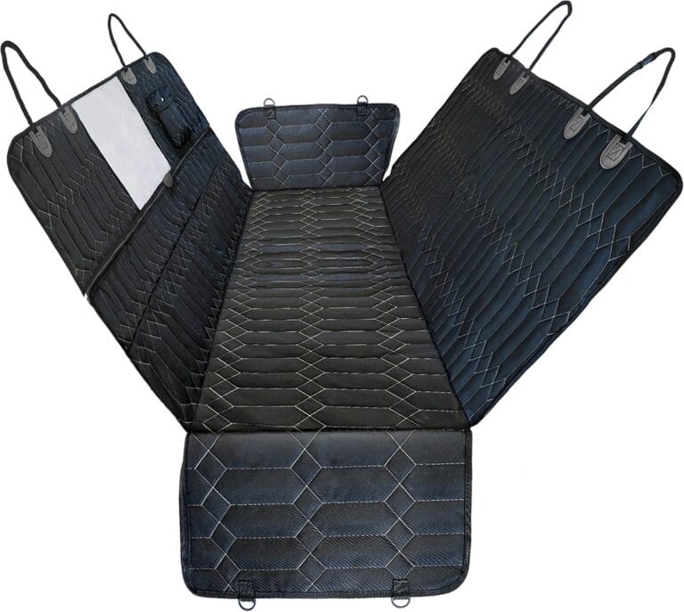 Magnelex Dog Car Seat Cover. 6-in-1 Dog Hammock for Cars, Trucks & SUVs. Seat Cover for Back Seat with Mesh Window. Waterproof and Nonslip Back Seat Pet Cover for Dogs, Large Size