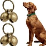 2Set Copper Bell for Dog Collar, Brass Dog Bells, Extra Loud Collar Bell for Pet Tracking Anti Lost Training Pets Pendant Accessories Anti Theft Bells for Little Dogs & Cats