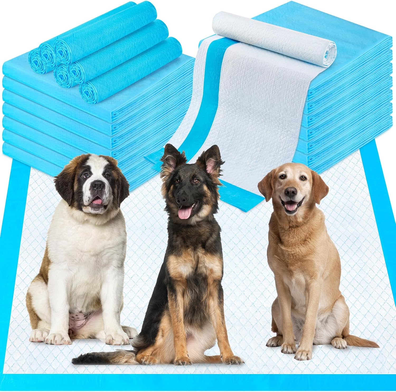 Pee Pads for Dogs & Cats 40"x40" 40 Count, Puppy Pads Extra Large, Disposable Thicken Pet Training Pads for Doggie Rabbits, Incontinence Underpads Ultra Absorbent & Quick-Dry, Leakproof Potty Pad Pee Pads for Dogs & Cats 40"x40" 40 Count, Puppy Pads Extra Large, Disposable Thicken Pet Training Pads for Doggie Rabbits, Incontinence Underpads Ultra Absorbent & Quick-Dry, Leakproof Potty Pad