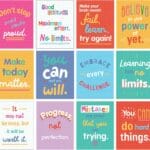 Carson Dellosa 12-Piece Growth Mindset Posters, Motivational 8.5" x 11" Wall Decor for Bulletin Board Decorations, Classroom, Office Decorations, School Counselor Must Haves