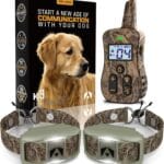 INVIROX Shock Collar for 2 Dogs [Ultra K9 Hunting Series] 124 Training Levels, 4 Powerful Modes with Night-Light and  Mile Range 100% Safe Dog Training Collar for Large Dogs IP67