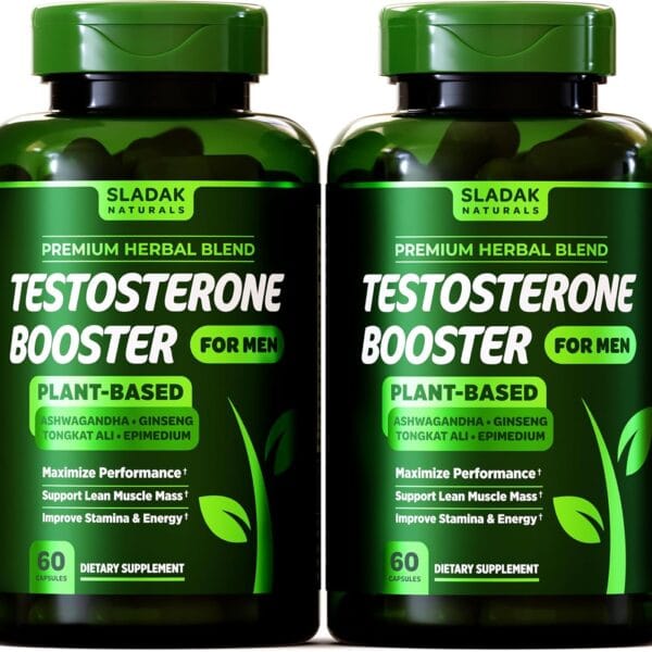 Testosterone Booster Supplement for Men - Male Enhancing Test Boost - Ashwagandha, L-Arginine, Tongkat Ali, Tribulus + More - Workout, Build Muscle, Strength, Energy & Performance - 2 Month Supply
