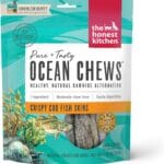 The Honest Kitchen Ocean Chews Crispy Cod Fish Skins Dog Treats, 2.75 oz (Beams)