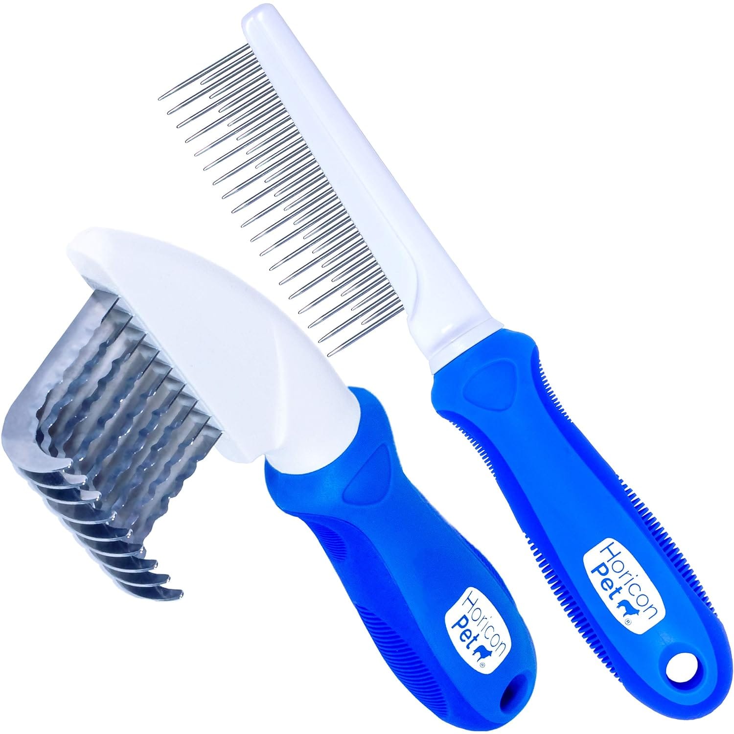 2 In 1 Dematting Razor Comb and 37 Pin Detangling Pet Comb Set - Removes Knots, Matted Fur, & Tangles Gently For Dogs & Cats 2 In 1 Dematting Razor Comb and 37 Pin Detangling Pet Comb Set - Removes Knots, Matted Fur, & Tangles Gently For Dogs & Cats