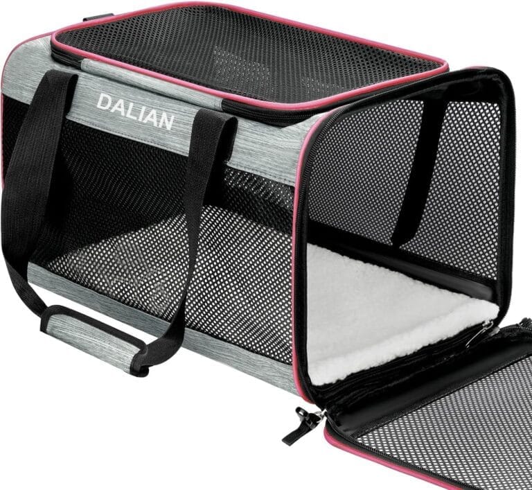 DALIAN Cat,Dog Soft-Sided Carriers,Cat Carrier Airline Approved Pet Carrier,Dog Carrier Soft-Sided Pet Travel Carrier Maximum Pet Weight 18 Pounds