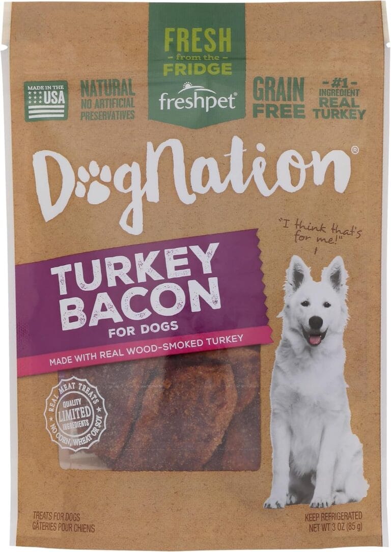 Deli Fresh Pet Food 518030 Dogs Nation Turkey/Bacon Treats For Pets, 3-Ounce
