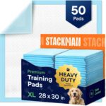 Dog Pads Large Pet Pee Pads for Dogs & Puppy Training 28" x 30" Potty Pads for Dogs [50-COUNT] Leak-Proof Dog and Puppy Pads - Quick-Dry Surface - Heavy Duty Absorbent Disposable Dog Wee Pad Bulk Pack