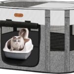 Foldable Pet Playpen - Cat & Puppy Playpen, Travel Dog Crate with Carrying Case, Cat Tent Dog Pen for Outdoor Camping Use