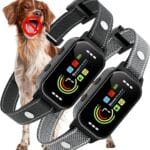 JEUJE Dog Bark Collar 2 Pack, Bark Collar for Large Medium Small Dogs 8-120lbs, AUTO Barking Collar, Bark Training Collar with 7-Level Sensitivity + 5 Safety Modes Humane Training System