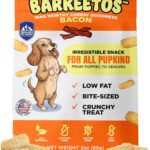 Barkeetos Dog Treats, Crunchy and Cheesy Pet Snacks Made with Real Himalayan Cheese and Bacon, Gluten Free, Grain Free, Lactose Free, Natural Dog Food for All Breeds and Sizes