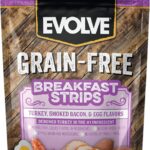 Evolve Grain Free Turkey, Bacon and Egg Flavored Breakfast Strips Dog Treats, 6oz