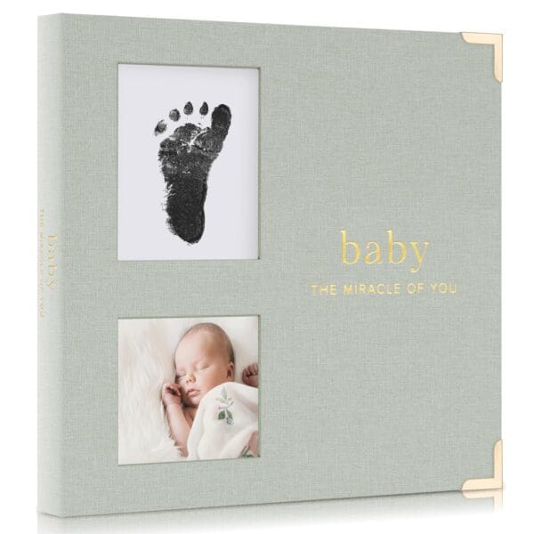 Keepsake Baby Memory Book for Boys and Girls  Timeless First 5 Year Baby Book With Photoslots  Cute Journal Scrapbook or Photo Album - Record a Milestone for Every Event from Birth to Age 5