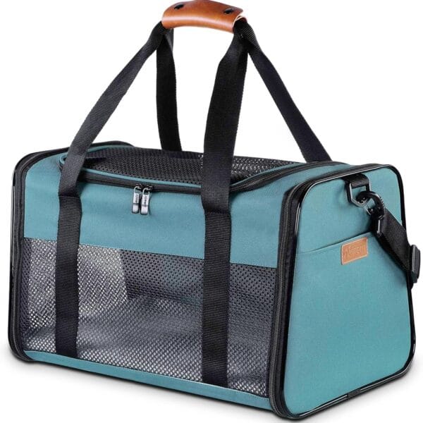 Cat Carrier - Portable Foldable Dog Pet Carrier, Soft-Sided Pet Bag up to 28 Lbs, Airline Approved Travel Puppy Carrier