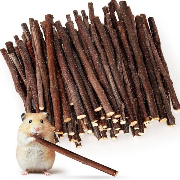 Sukh Natural Organic Apple Sticks - 250g Hamster Chew Stick Hams Rabbit Bunny Gerbil Guinea Pig Squirrel Chinchilla Small Animal Chew Sticks