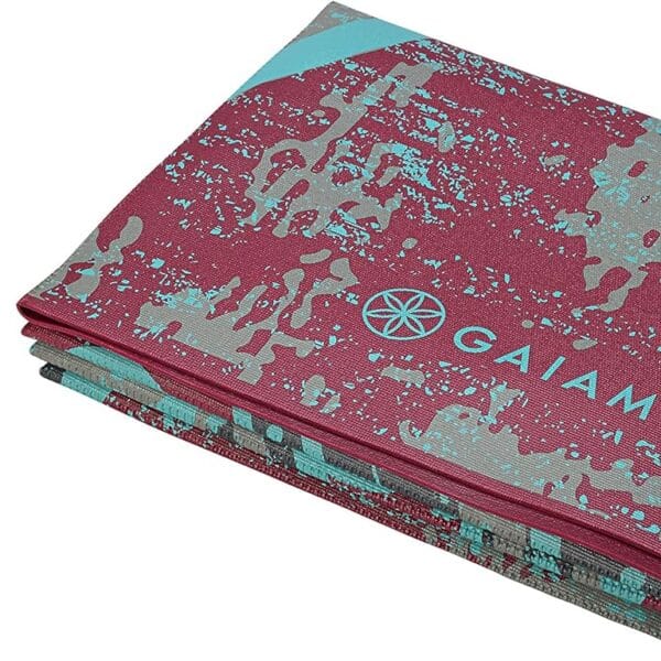 Gaiam Yoga Mat - Folding Travel Fitness & Exercise Mat - Foldable Yoga Mat for All Types of Yoga, Pilates & Floor Workouts (68"L x 24"W x 2mm Thick)