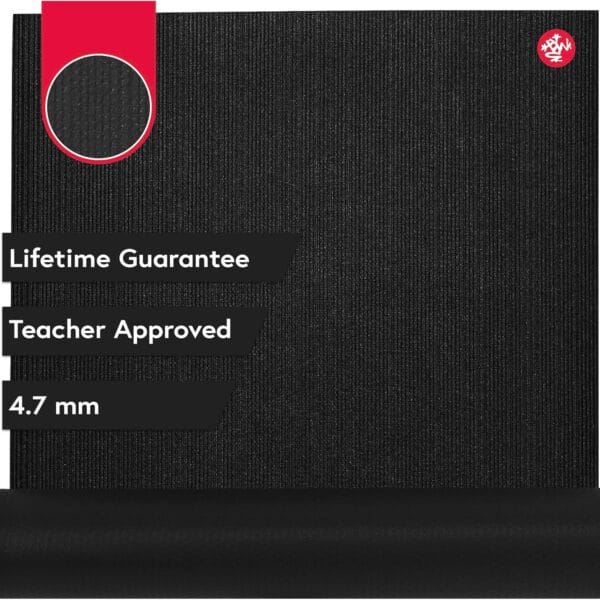 Manduka PROlite Yoga Mat - 4.7mm | Lifetime Durability | Hygienic Construction | Teacher Approved