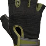 Harbinger Power Non-Wristwrap Workout Weightlifting Gloves with StretchBack Mesh and Leather Palm
