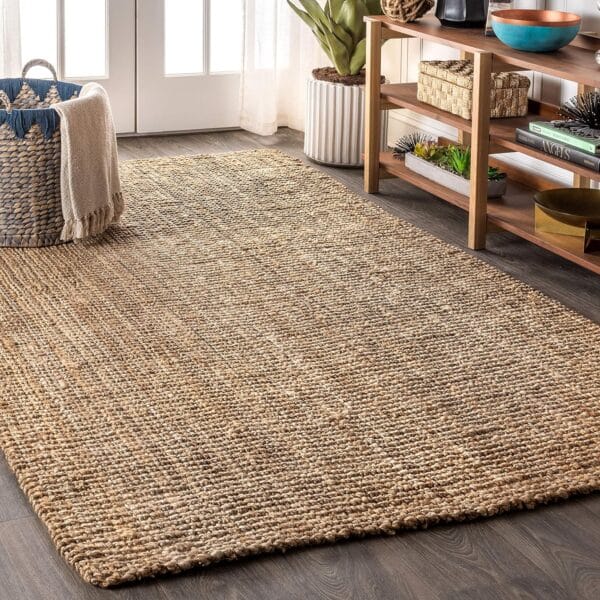 JONATHAN Y Pata Hand Woven Chunky Jute Natural Indoor Area Rug, 3x5, Bohemian, Rustic, Cottage, Easy-Cleaning for Living Room, Bedroom, Kitchen, Non-Shedding (NRF102A-3)