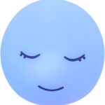 Breathing lamp Guided Visual Meditation Tool for Mindfulness, Slow Your Breathing & Calm Your Mind for Stress & Anxiety Relief, 3 Color and 478 Seconds Breathing Mode Silicone Cute Smiley face lamp