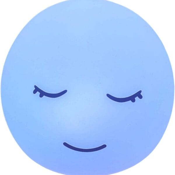Breathing lamp Guided Visual Meditation Tool for Mindfulness, Slow Your Breathing & Calm Your Mind for Stress & Anxiety Relief, 3 Color and 478 Seconds Breathing Mode Silicone Cute Smiley face lamp