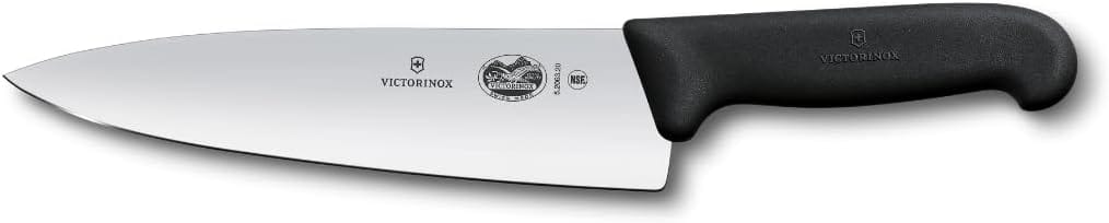 Victorinox Swiss Army 5.2063.20-X14 Fibrox Chef's Knife Black 8 in Victorinox Swiss Army 5.2063.20-X14 Fibrox Chef's Knife Black 8 in