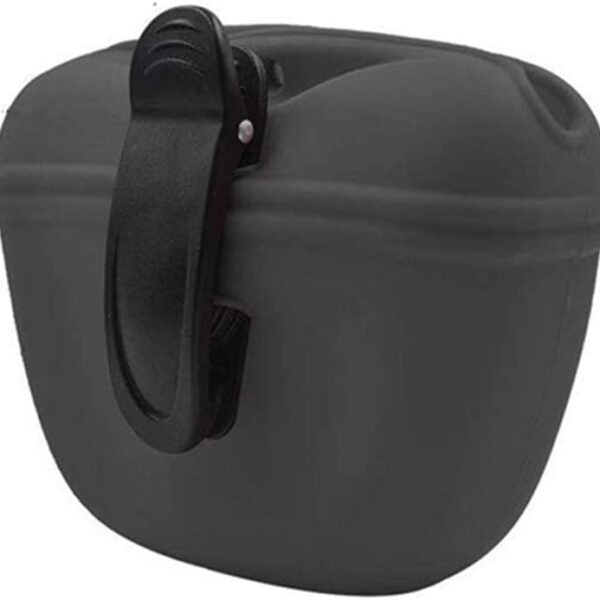 RoyalCare Silicone Dog Treat Pouch-Small Training Bag-Portable Dog Treat Bag for Leash with Magnetic Closure and Waist Clip[US Design Patent]
