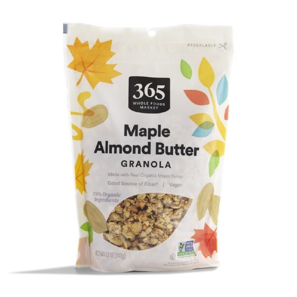 365 by Whole Foods Market, Maple & Almond Butter Granola, 12 Ounce